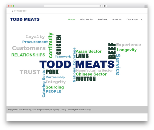 Big Element theme WordPress - toddmeats.co.uk