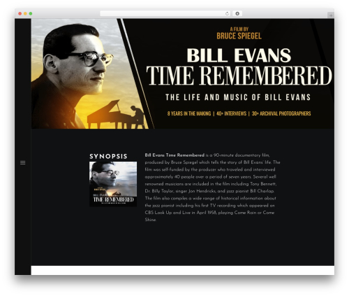 Cinerama WordPress theme - billevanstimeremembered.com