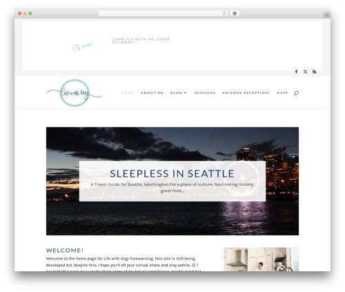 Divi WordPress theme - lifewithang.com