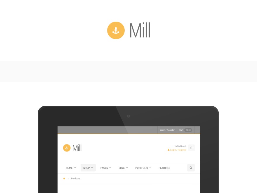 Mill Child theme WordPress by Iqonic Design