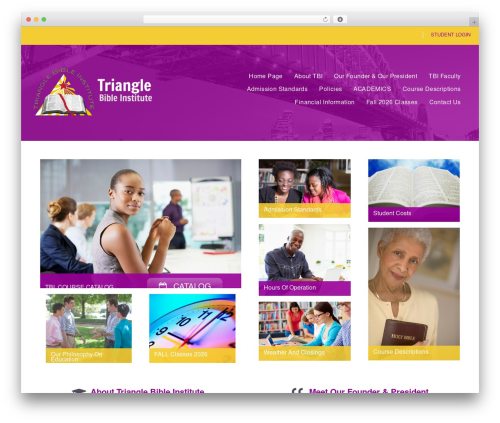 Polytechnic theme WordPress - trianglebibleinstitute.org