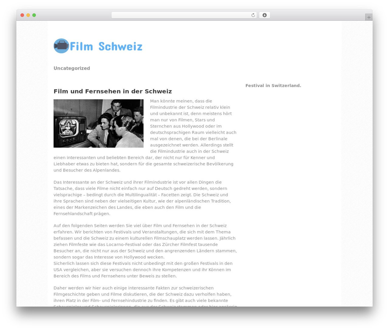 Simpleton WordPress theme - flimsklang.ch