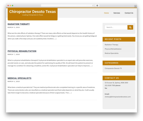 Theme WordPress Spangle Lite - chiropractordesototx.com Theme WordPress Spangle Lite - chiropractordesototx.com