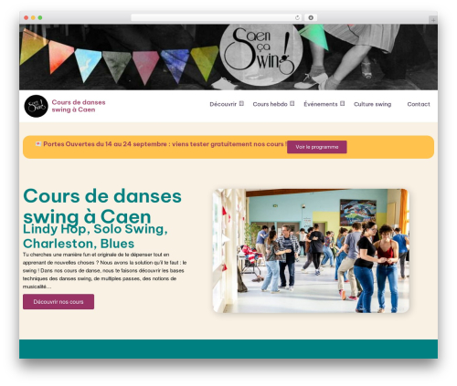 Treeson WordPress theme - caencaswing.fr
