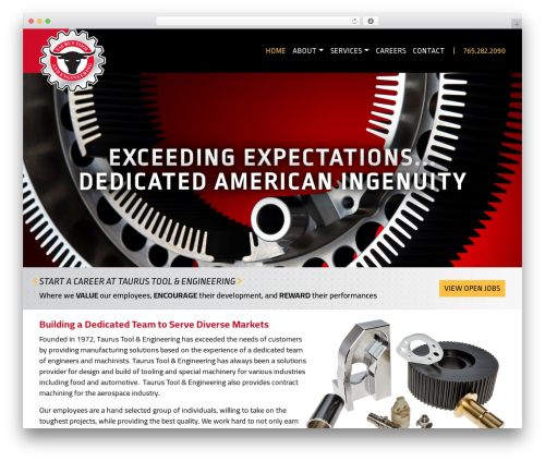 WordPress theme Taurus Tool (2019) - taurustool.com