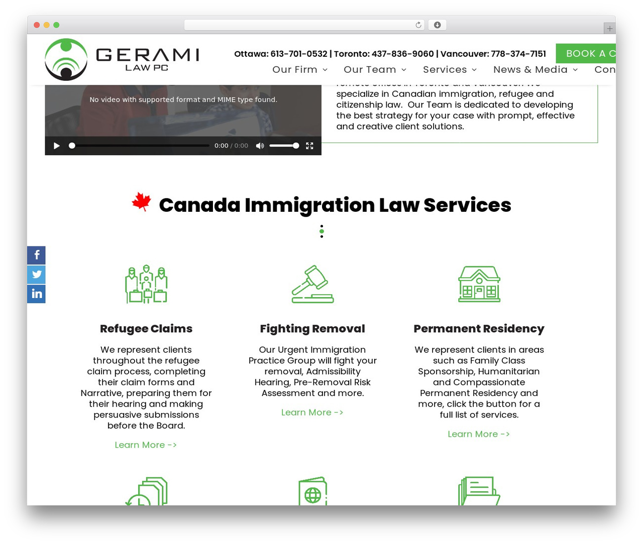 WordPress theme Uncode - geramilaw.com
