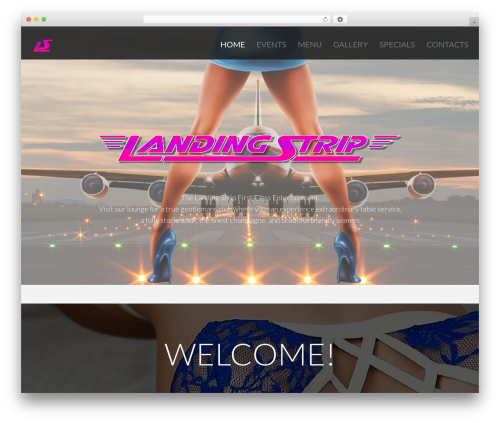 WordPress website theme cherry - thelandingstriplounge.com