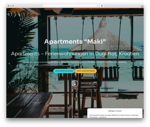 Constructor WordPress theme - apartments-maki.com