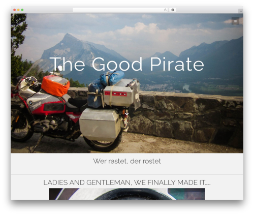 Flat Bootstrap WordPress theme - goodpirate.net