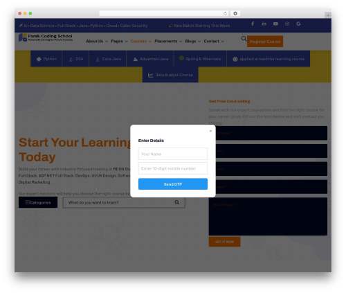 ForskCoding WordPress theme - forskcodingschool.com
