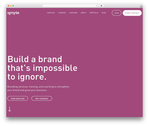 Ignyte WordPress theme - www.ignytebrands.com