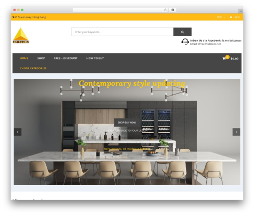 Revo WordPress theme - 3dscene.net