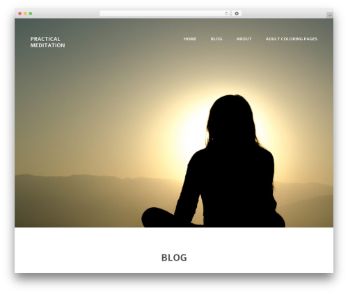 themeworks WordPress theme design - practicalmeditation.org