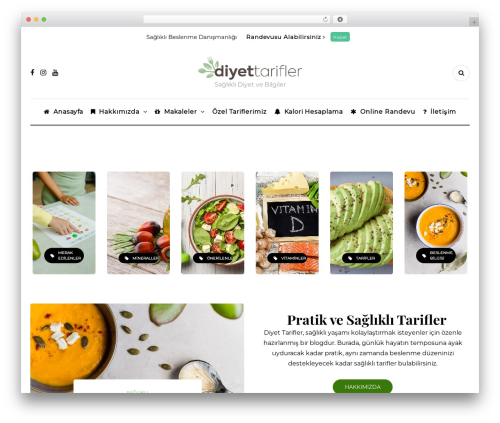 CookAndMeal WordPress theme - diyettarifler.com