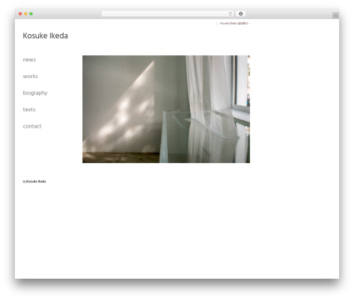 Tabula Rosa best WordPress theme - kosukeikeda.net