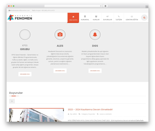 Theme WordPress EXCEPTION - akademikfenomen.com