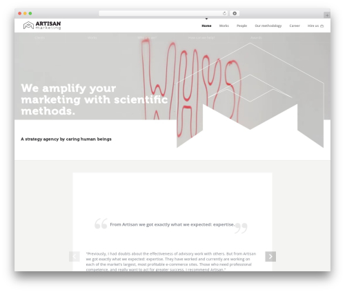 Theme WordPress Artisan Theme - artisan.marketing
