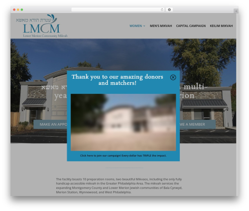 Theme WordPress Divi - lmcmikvah.org