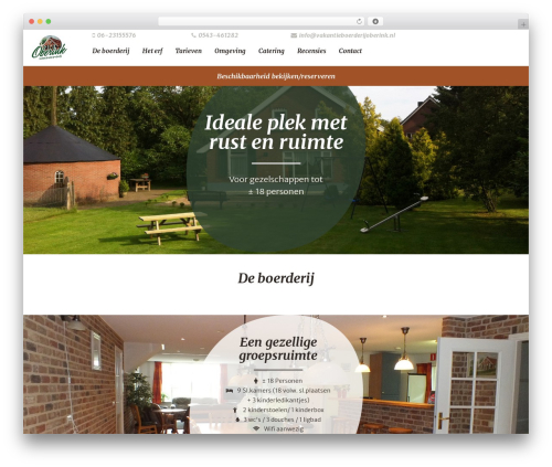 WP theme Fuze framework - vakantieboerderijoberink.nl