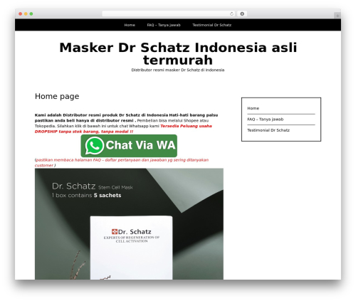Writee WordPress page theme - drschatzindonesia.com