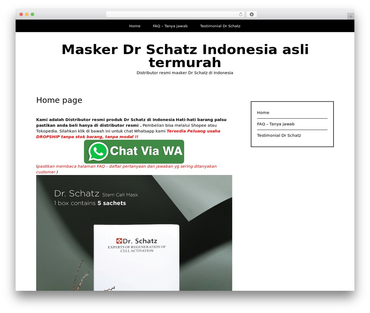 Writee WordPress page theme - drschatzindonesia.com