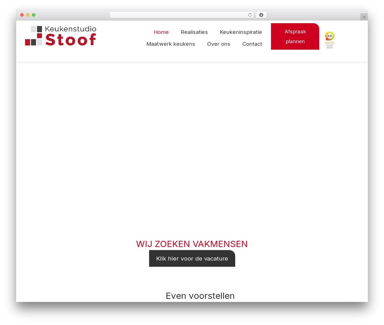 Hello Elementor theme WordPress - keukenstudiostoof.nl