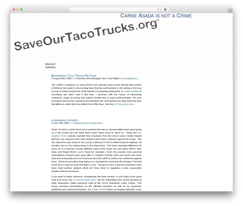 Munch theme WordPress - saveourtacotrucks.org