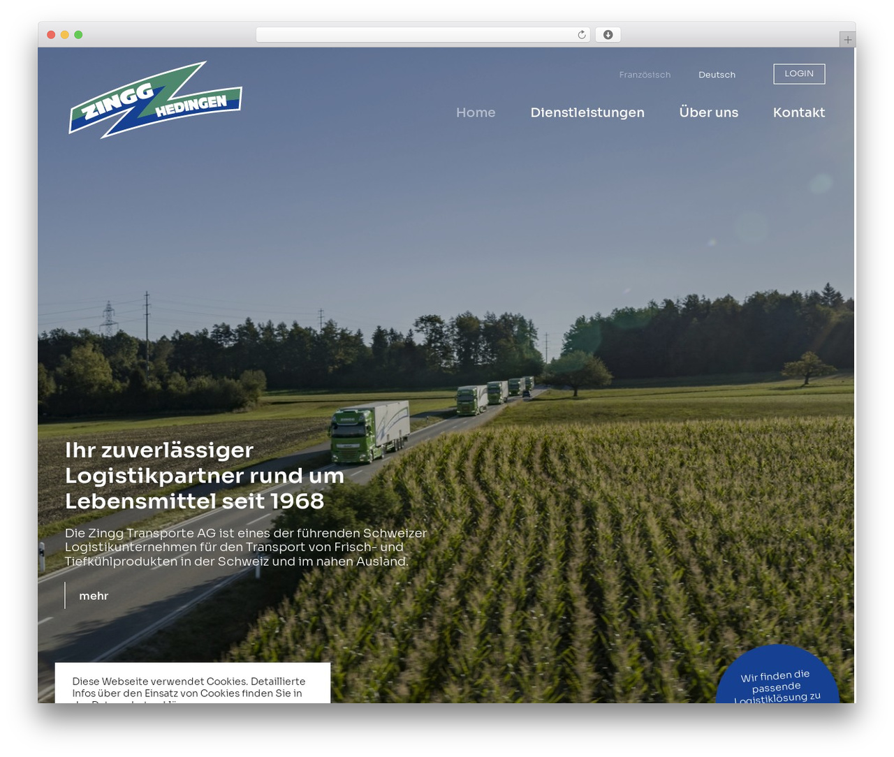 Mustersite WordPress theme - www.zingg-transporte.ch