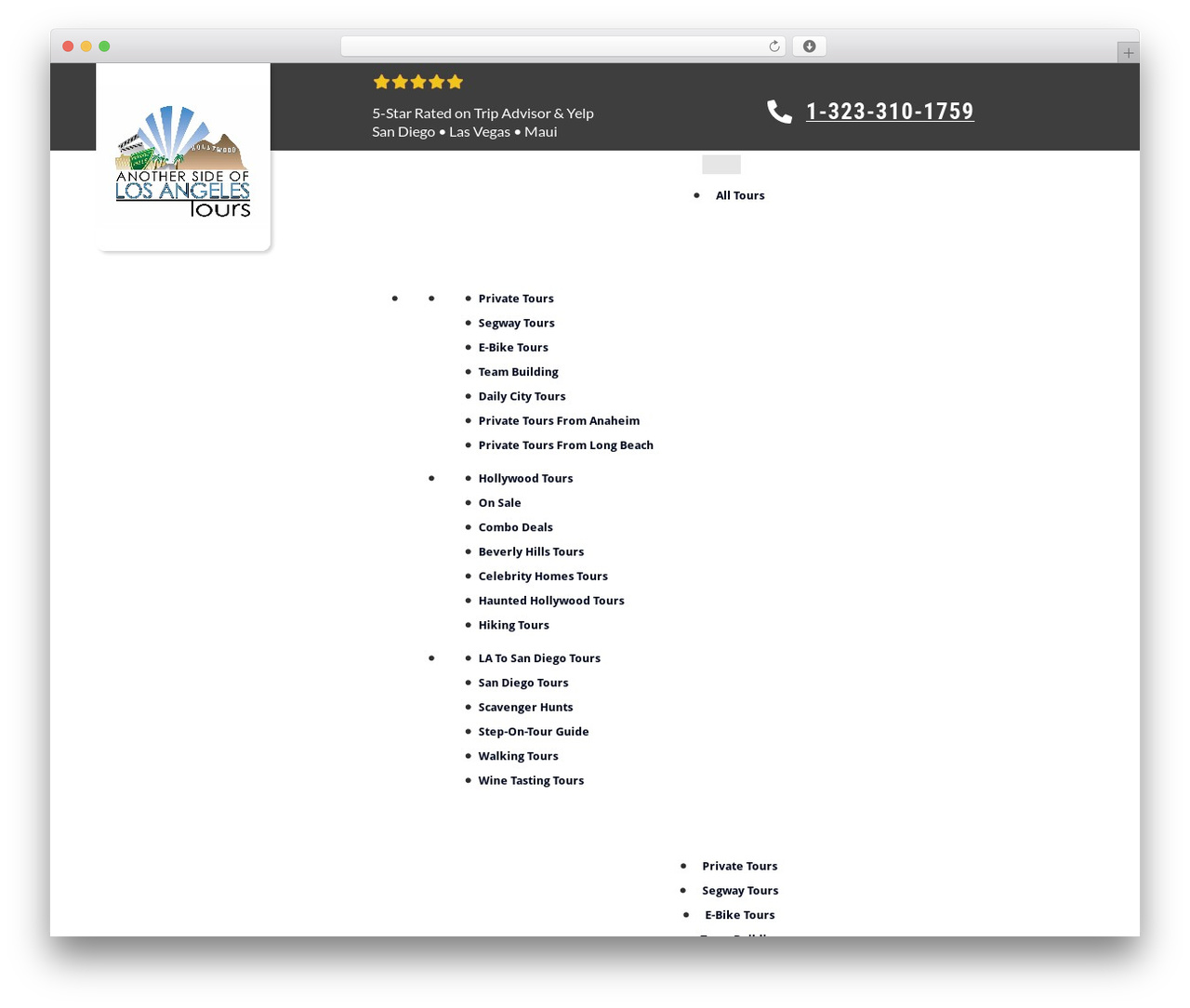 Theme WordPress Thrive Theme Builder - anothersideoflosangelestours.com