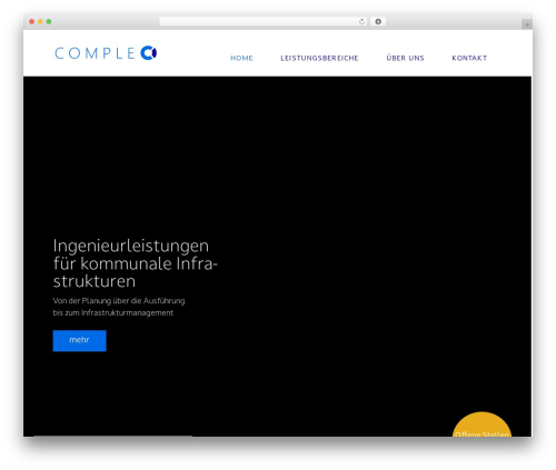 WordPress website theme Mustersite - compleo-ingenieure.ch