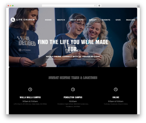 Best WordPress theme Float - lifechurchww.com