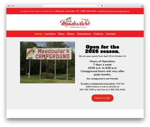 Divi WordPress theme - meadowlarkcampground.ca