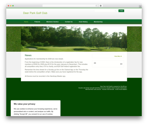 Plugnedit WordPress plugin - deerparkgolfclub.com