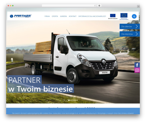 Leonardo business WordPress theme - nadwozia-partner.pl