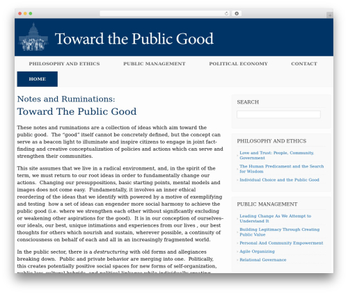 WordPress theme BUILDER THEME - towardthepublicgood.org