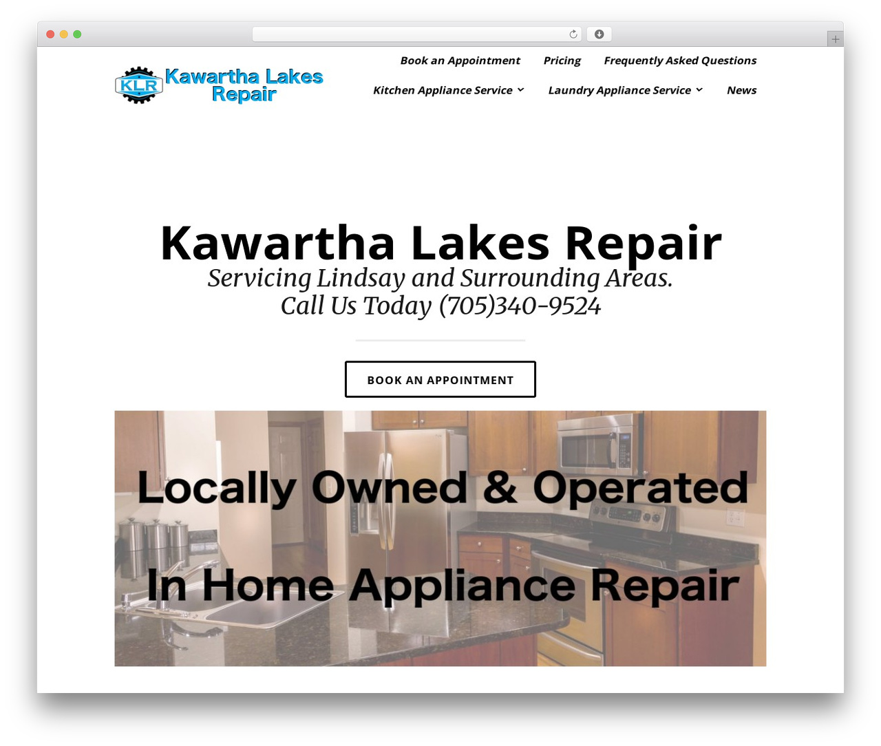 WordPress theme Genesis - kawarthalakesrepair.com