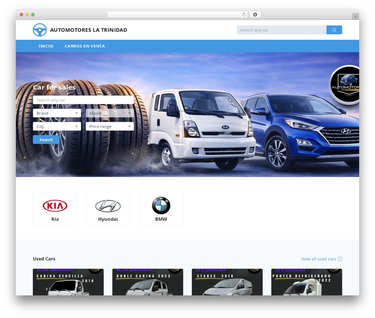 eCar theme WordPress - automotoreslatrinidad.com