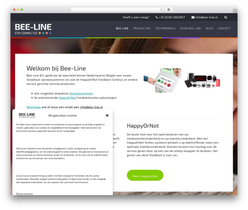 WordPress theme Beeline - bee-line.nl