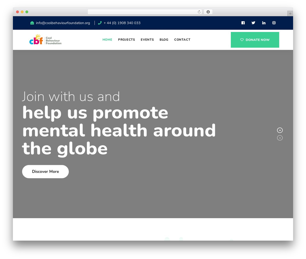 WordPress theme Poora - coolbehaviourfoundation.org