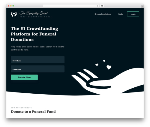 500 Framework theme WordPress - thesympathyfund.com