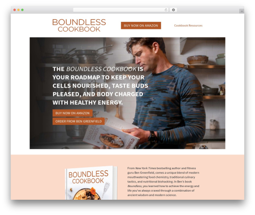 Boundless Book WordPress website theme - boundlesscookbook.com