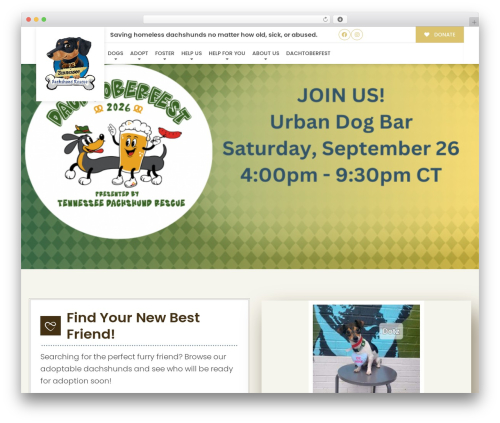 Buzz To The Rescues WordPress theme - tndachshundrescue.com