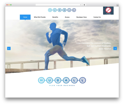 Nucleus WordPress theme design - huball.cloud