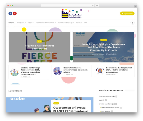 Theme WordPress Bone - ravnopravnost.lgbt