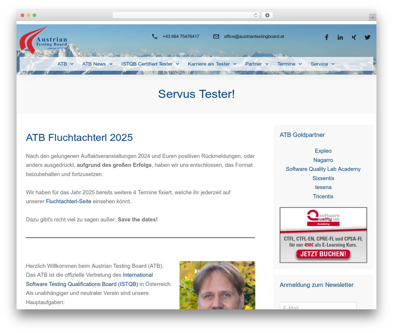 Thrive Theme Builder WordPress theme design - austriantestingboard.at