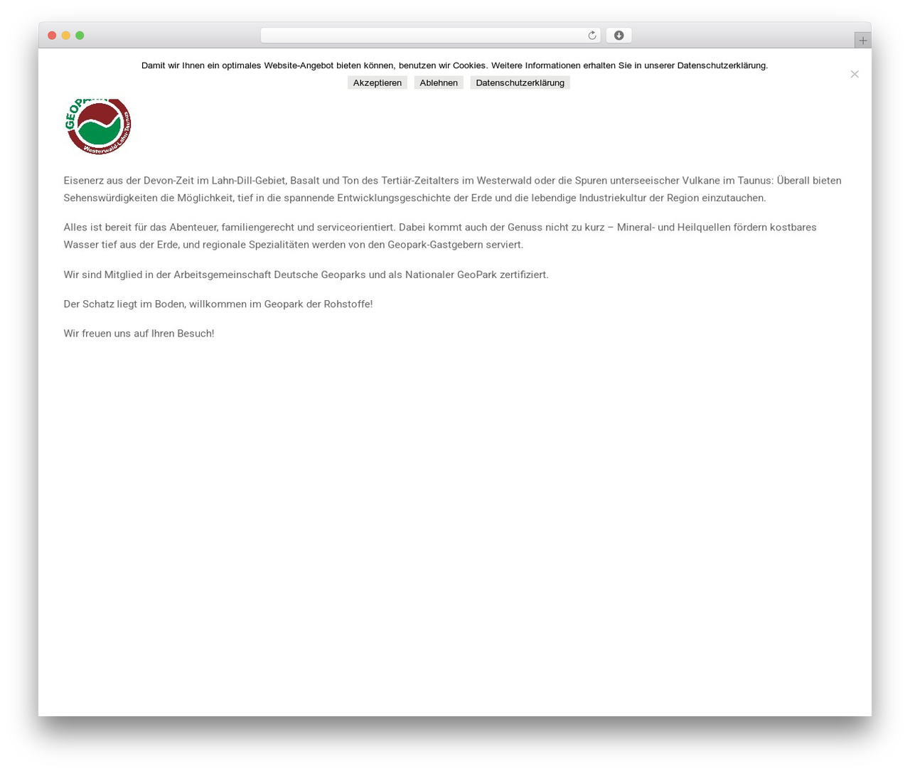 Uncode WordPress theme - geopark-wlt.de