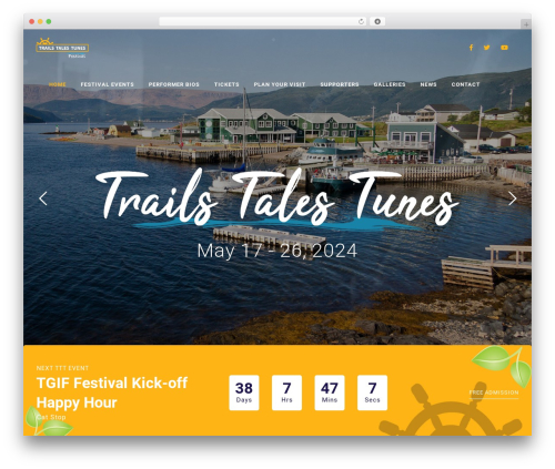 WordPress template Slide - trailstalestunes.ca