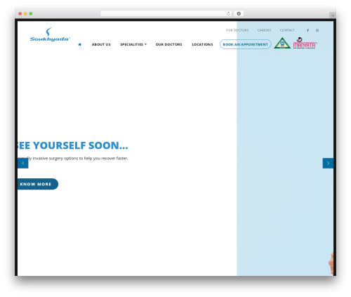 WordPress theme Soukhyada - soukhyadahospitals.com