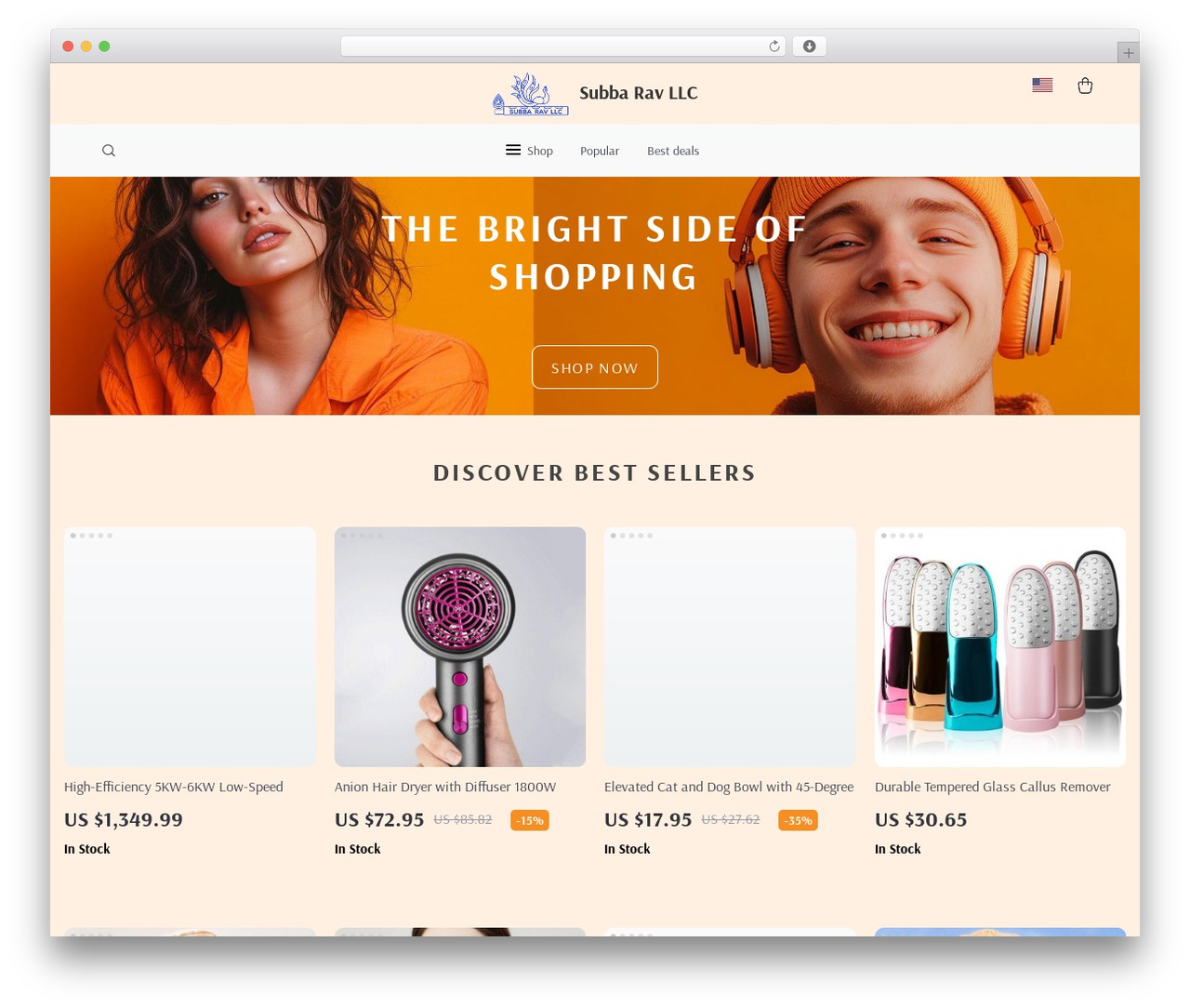 WordPress website theme Botticelli - subbaravllc.com