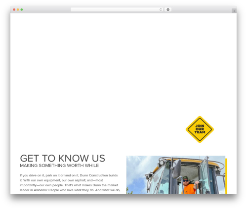 Create premium WordPress theme - dunnconstruction.com